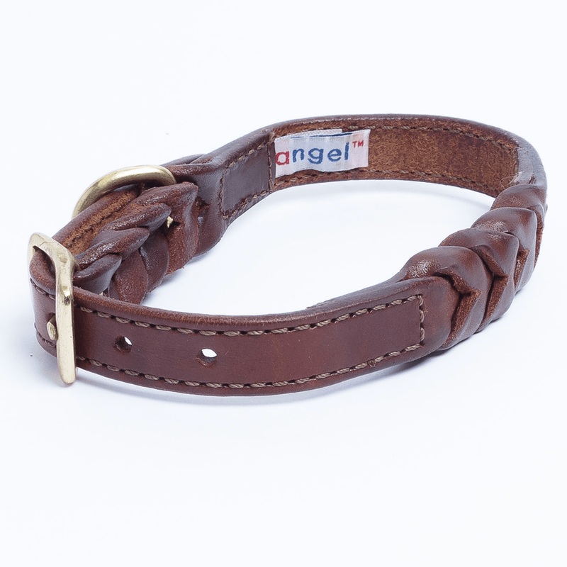 Angel Leather Braided Collar