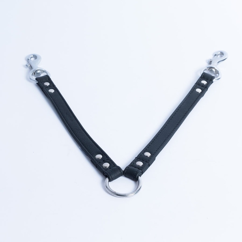 Angel Leather Coupler - 2 Dogs