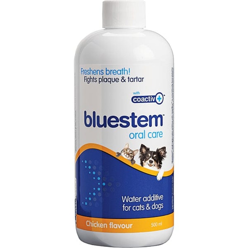 Bluestem Oral Care Water Additive for Dogs & Cats - Chicken Flavor