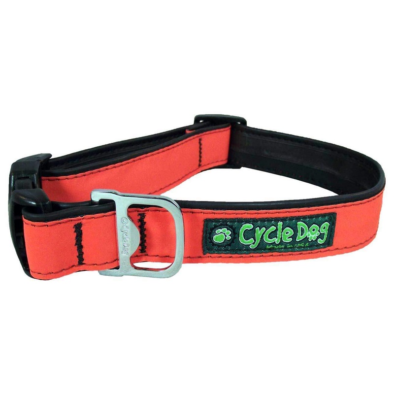 Cycle Dog Collar - Orange MAX Reflective (12"-21")