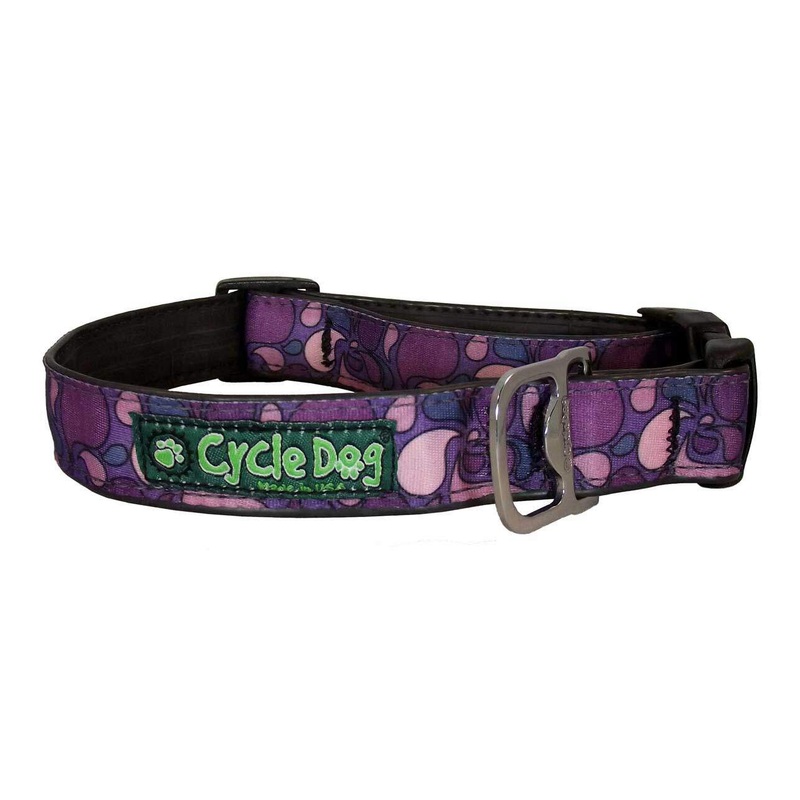 Cycle Dog Collar - Purple Lava Lamp (17" - 27")