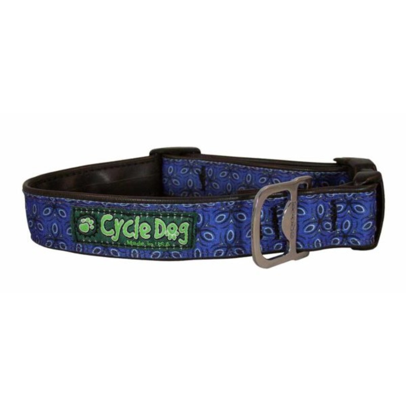 Cycle Dog Fatty Width Collar - Blue Tri_style (17" - 27")