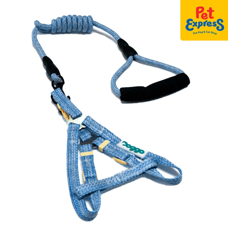 Doggo Atlanta Strong Harness Medium Blue