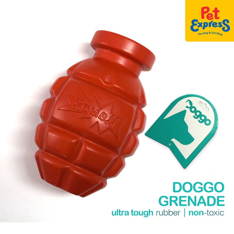 Doggo Tough Grenade Dog Toy