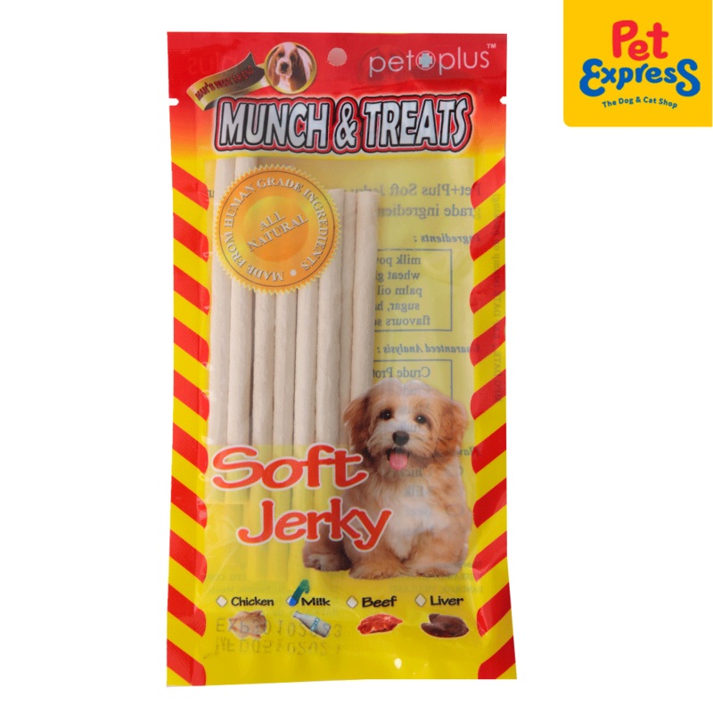 Pet Plus Munch and Treats Soft Jerky Milk Dog Treats