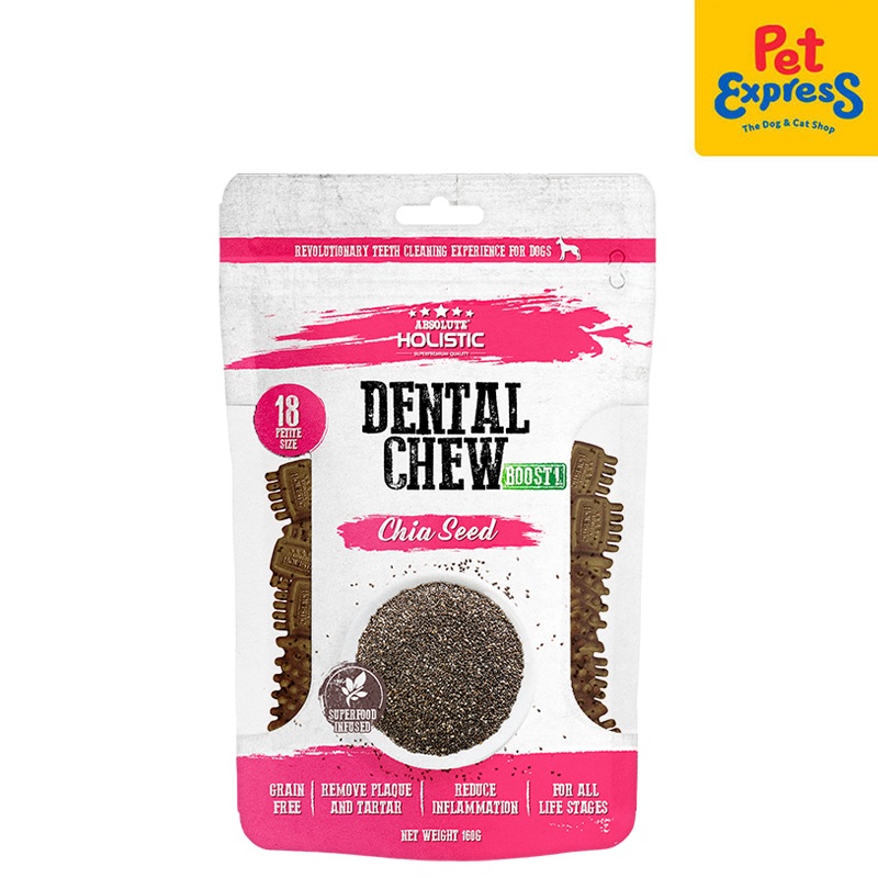 Absolute Holistic Dental Chew Chia Seed Dog Treats 160g