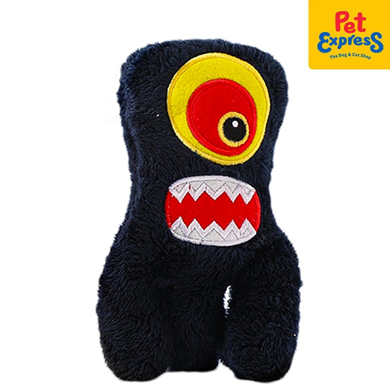 Approved Plush Navy Blue Monster Dog Toy