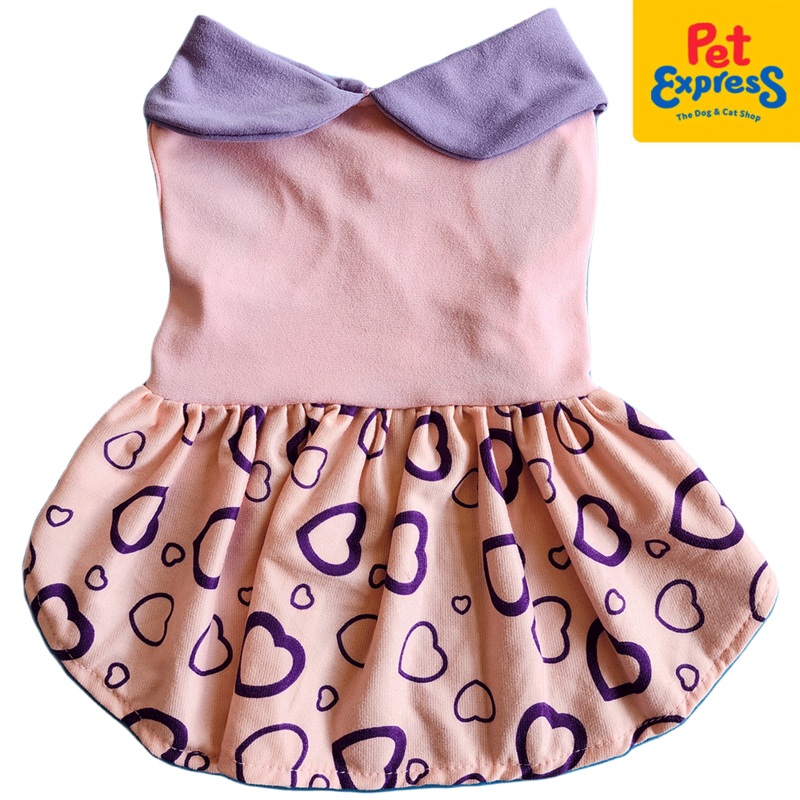 Pawsh Couture Abby Dress Hearts Dog Apparel Pink
