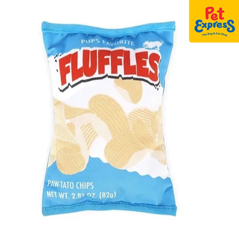 Pet Play Fluffles Chips Plush Dog Toy