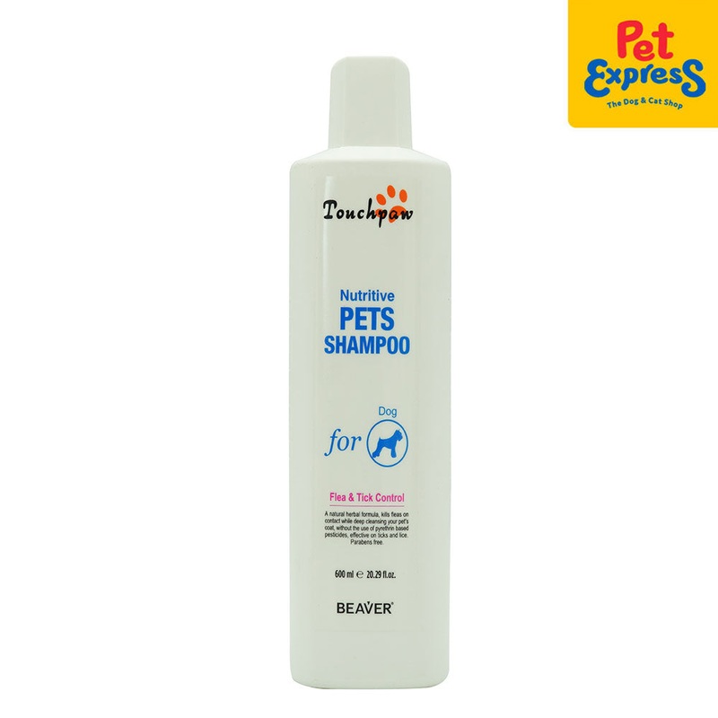 Touchpaw Nutritive Flea and Tick Control Dog Shampoo 600ml
