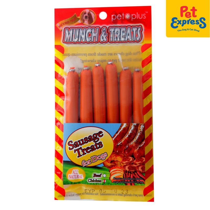 Pet Plus Munch and Treats Sausage Chicken Dog Treats