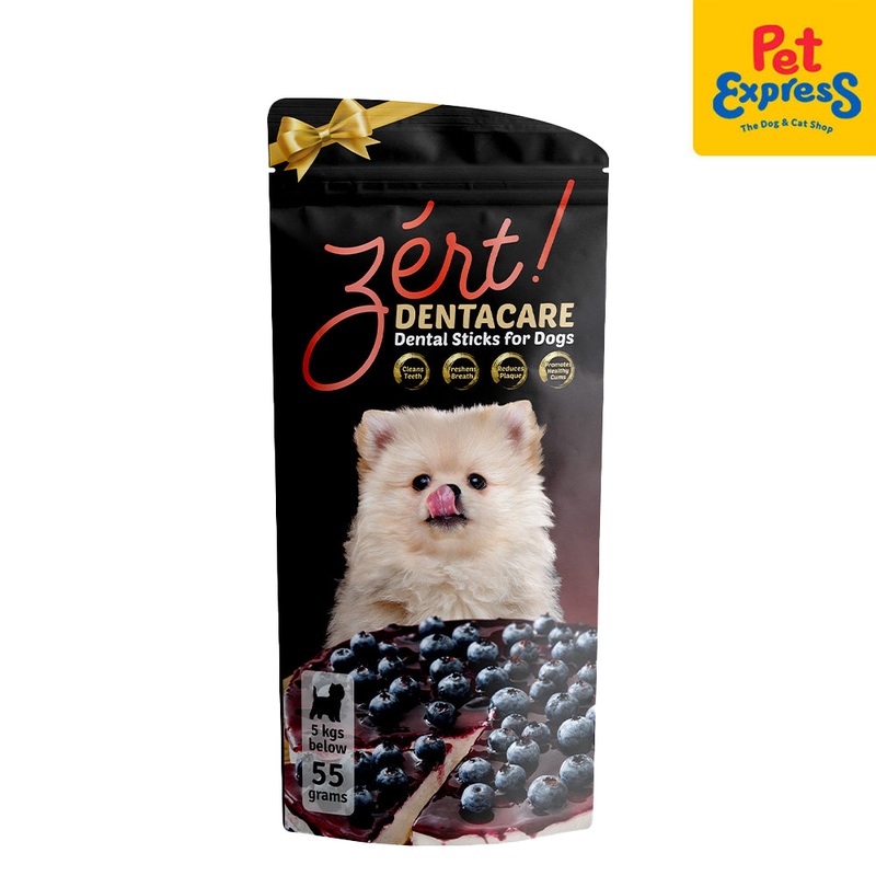 Zert Dentacare Blueberry Cheese Dog Treats 55g