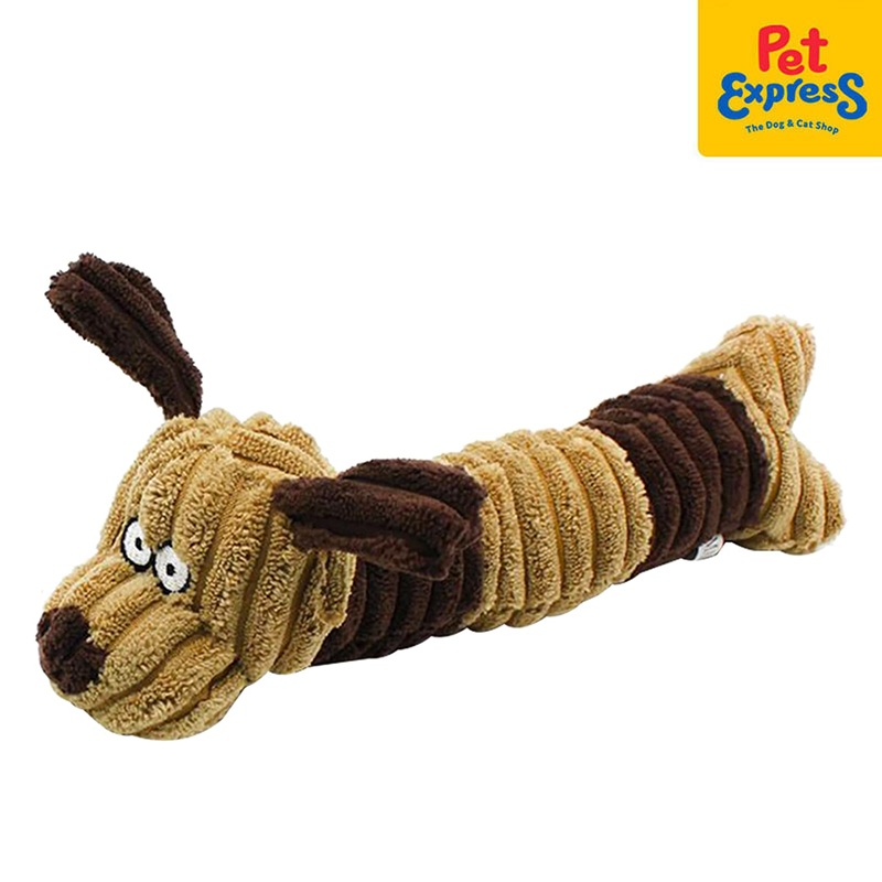 Approved Plush Brown Dog Dog Toy