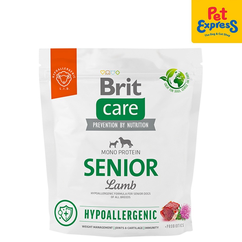 Brit Care Hypoallegenic Senior Lamb Dry Dog Food 1kg