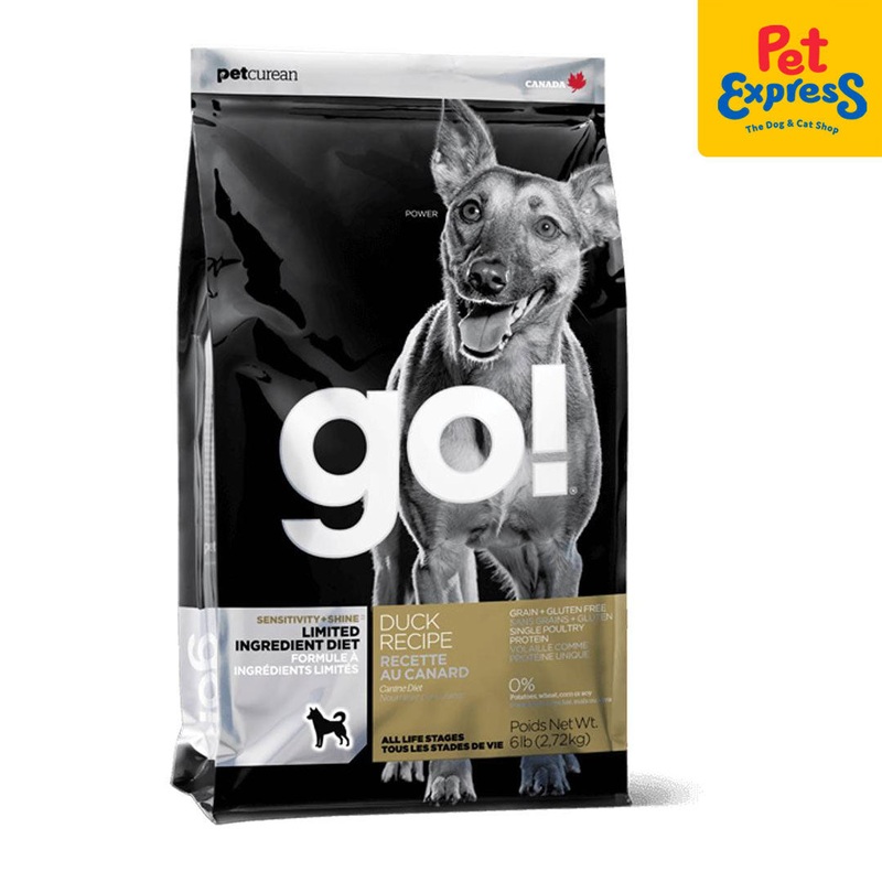 Go! Solutions Sensitivities Limited Ingredients Grain Free Duck Recipe Dry Dog Food 6lbs