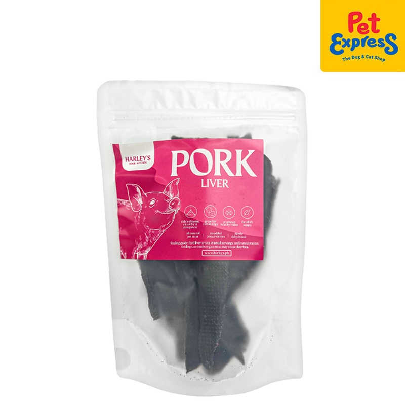 Harley's Dehydrated Pork Liver Dog Treats 50g