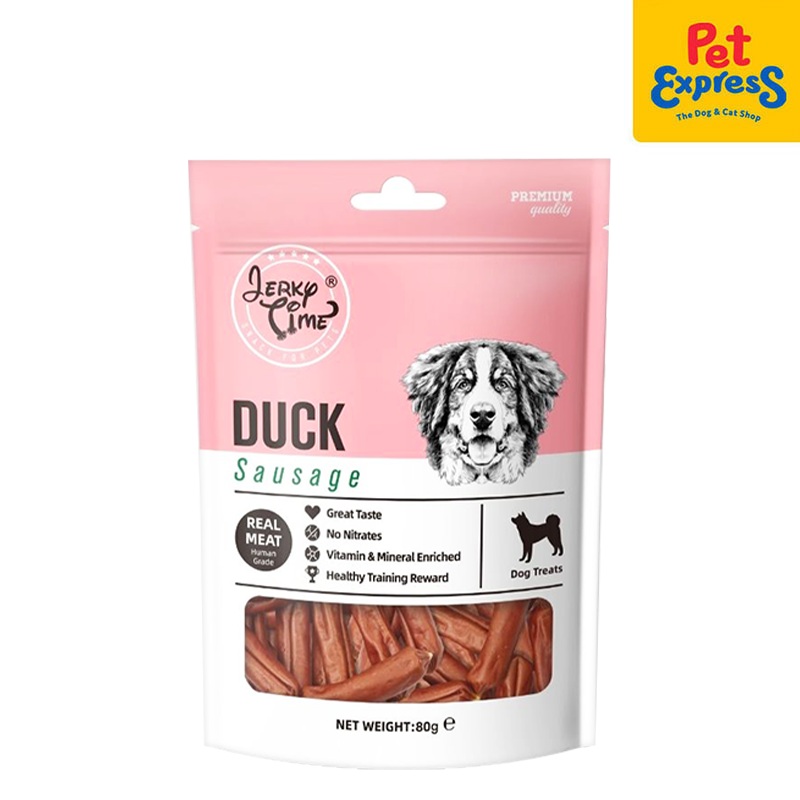 Jerky Time Duck Sausage Dog Treats 80g
