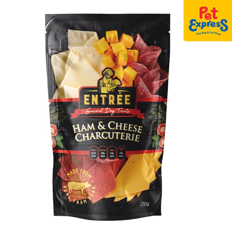 Entre Gourmet Ham and Cheese Charcuterie Dog Treats 70g