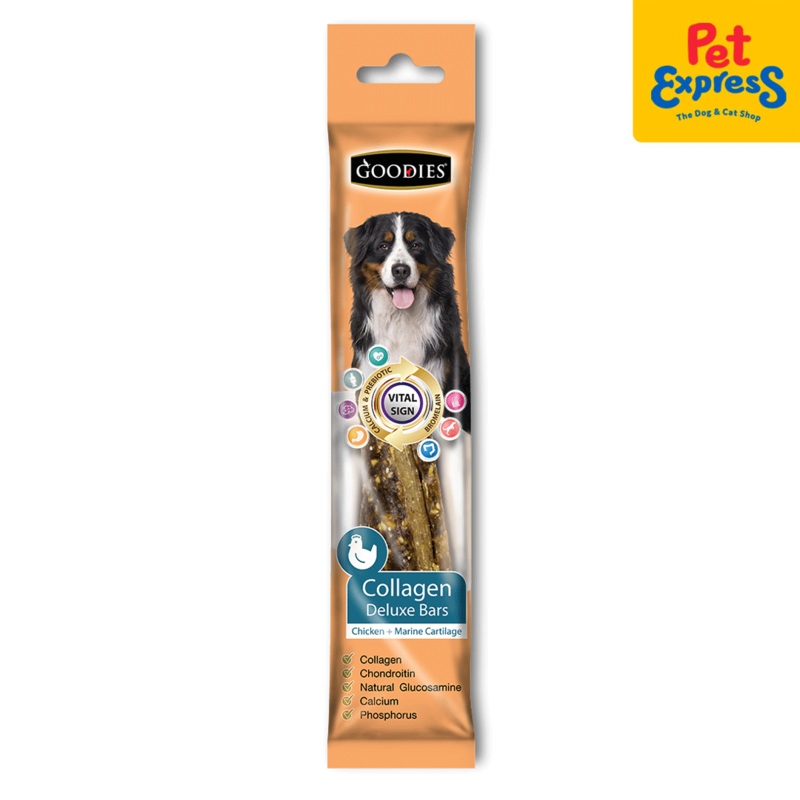 Goodies Deluxe Bar Collagen Chicken Dog Treats 65g