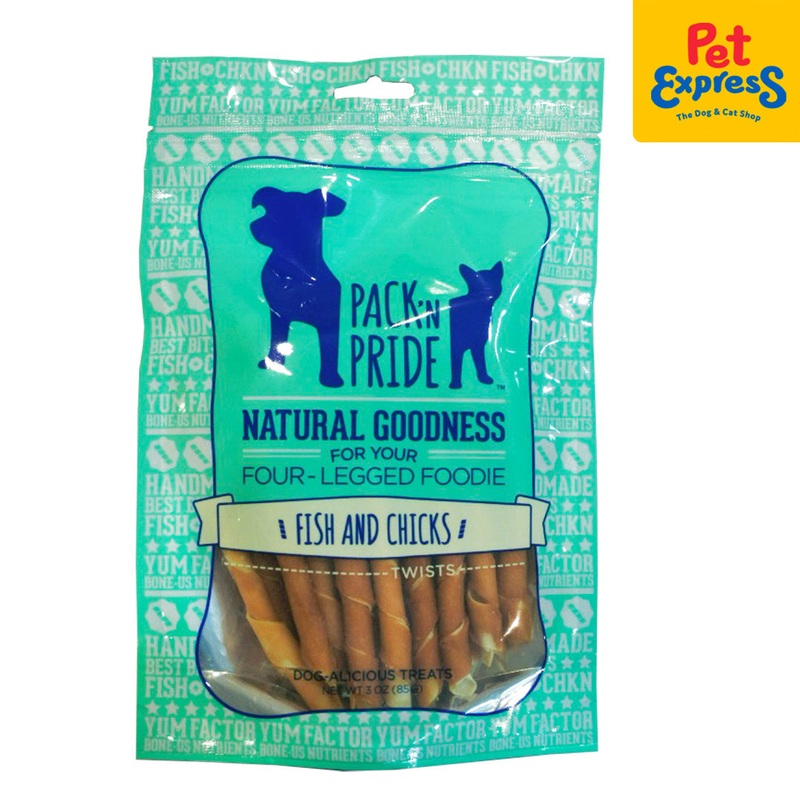 Pack N Pride Fish and Chicks Dog Treats 3oz