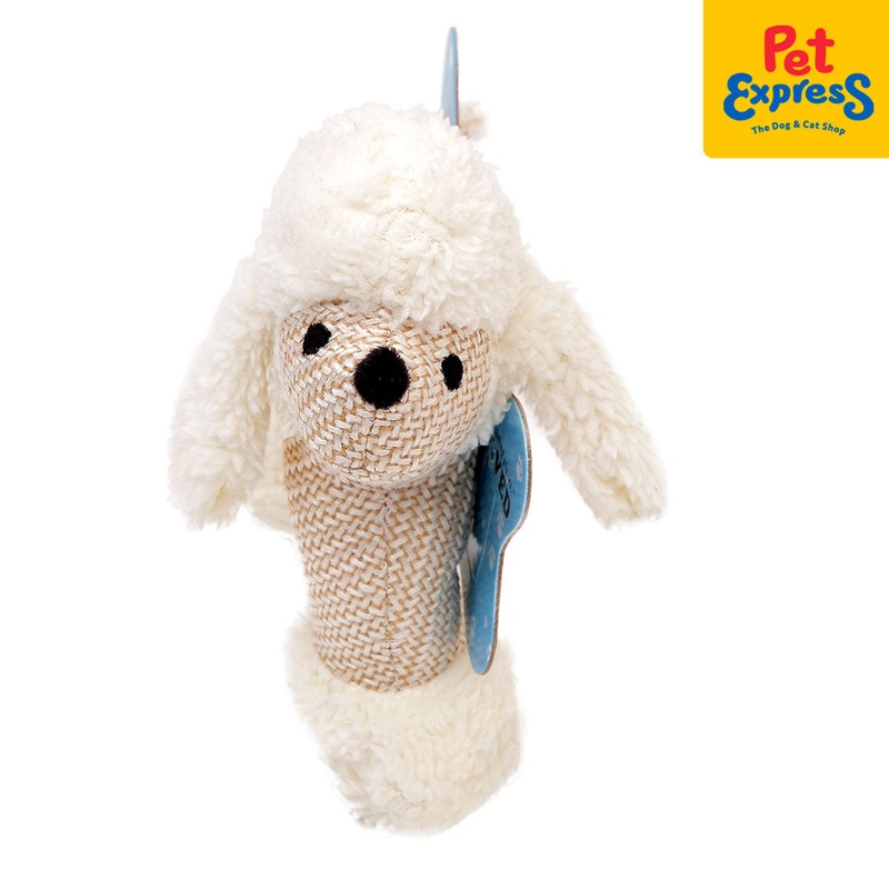 Approved Plush Dog Toy White