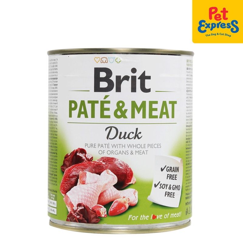 Brit Pate and Meat Duck Wet Dog Food 800g