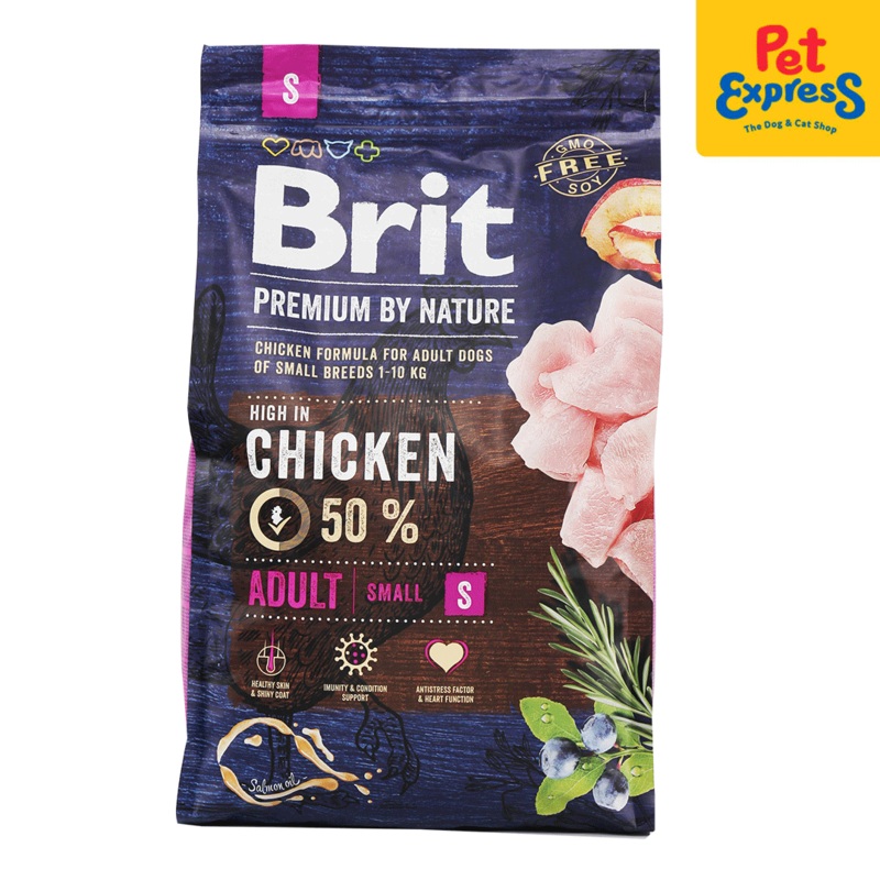 Brit Premium by Nature Adult Small Breed Chicken Dry Dog Food 3kg