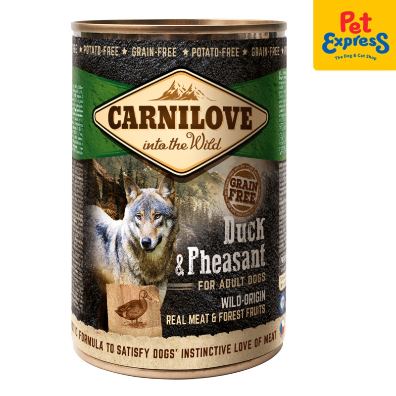 Carnilove Adult Duck and Pheasant Wet Dog Food 400g (2 cans)