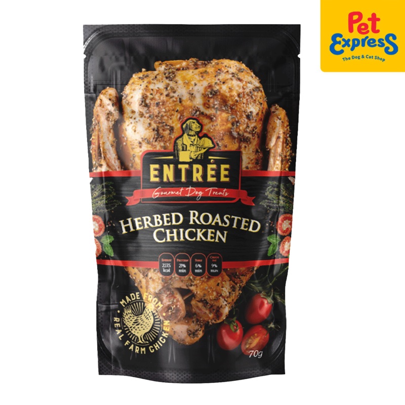 Entre Gourmet Herbed Roasted Chicken Dog Treats 70g
