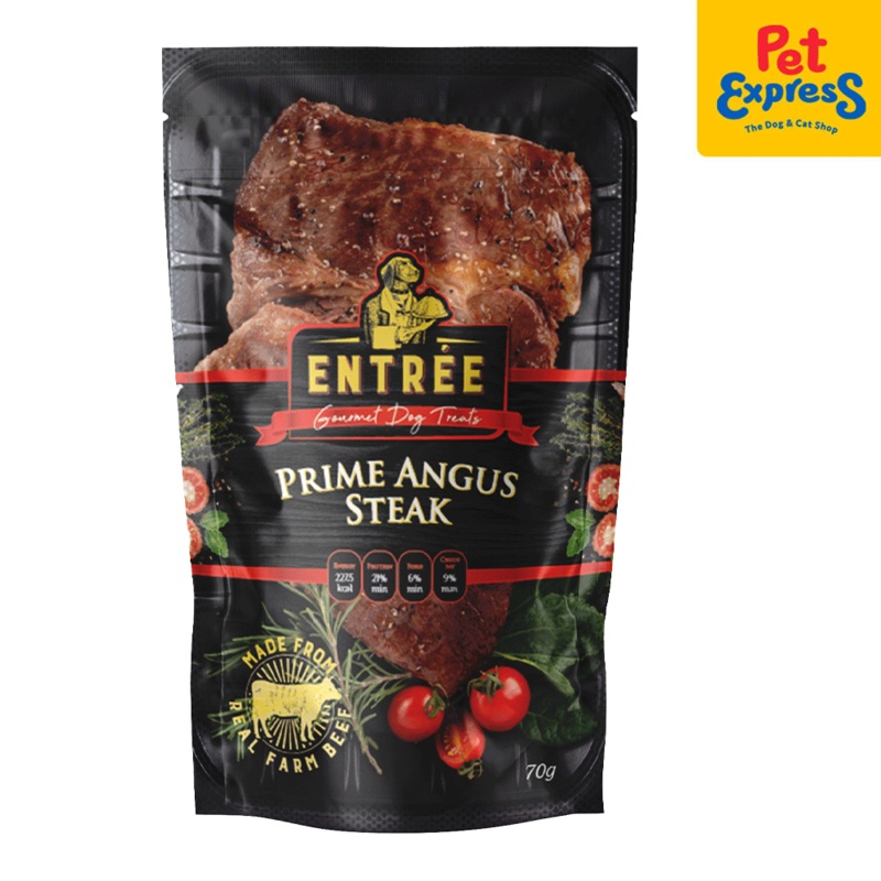 Entre Gourmet Prime Angus Steak Dog Treats 70g
