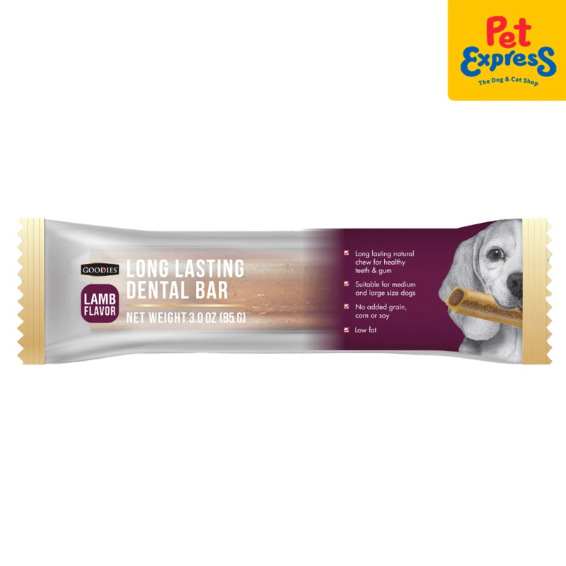 Goodies Long Lasting Dental Bar Lamb Dog Treats 85g