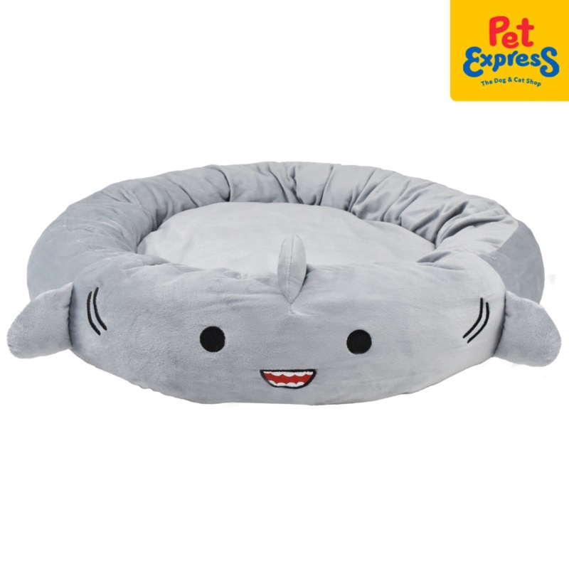 Pet Express Round Animal Shark Pet Bed 68x10x68cm