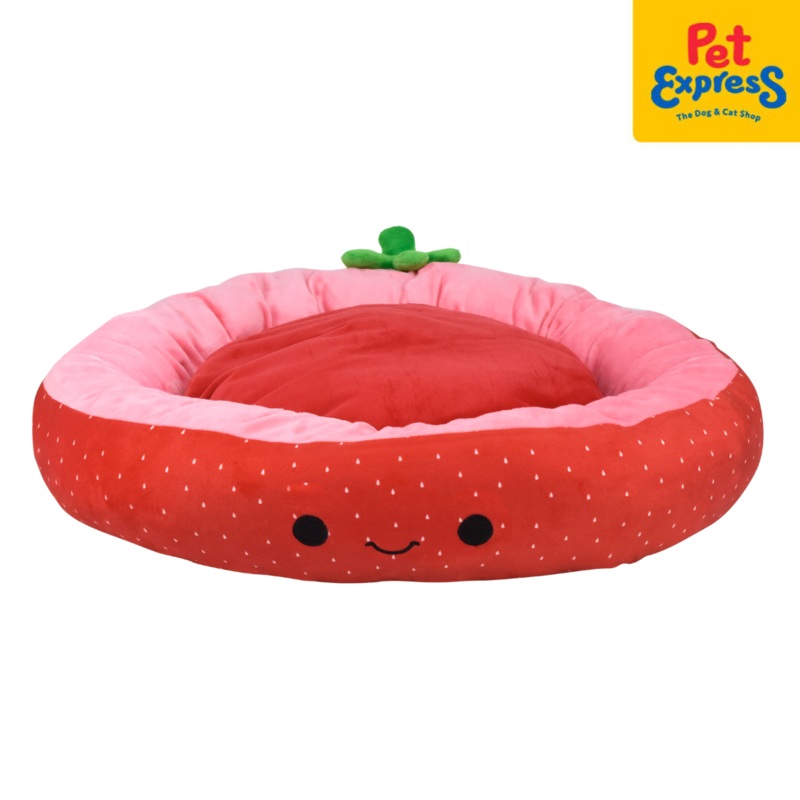 Pet Express Round Fruit Strawberry Pet Bed 68x10x68cm