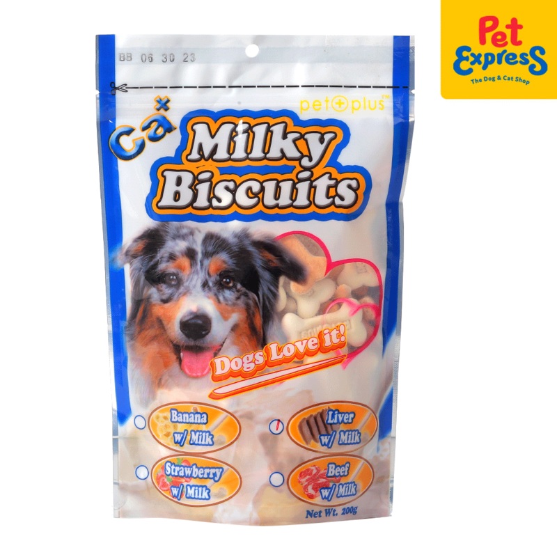 Pet Plus Calcium Milky Biscuit Liver and Milk Dog Treats 200g