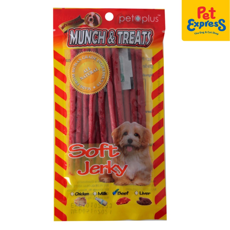 Pet Plus Munch and Treats Soft Jerky Beef Dog Treats
