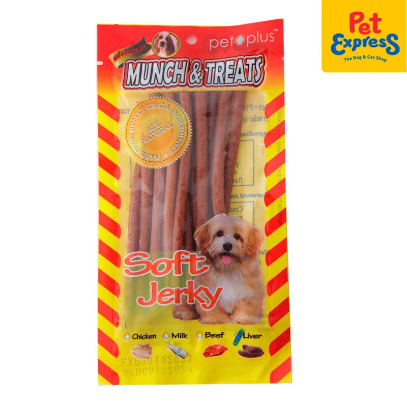 Pet Plus Munch and Treats Soft Jerky Liver Dog Treats