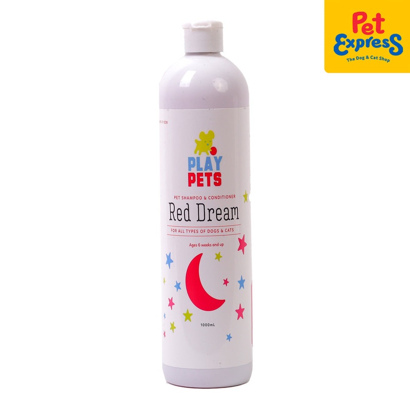 Play Pets Red Dream Dog Shampoo and Conditioner 1L