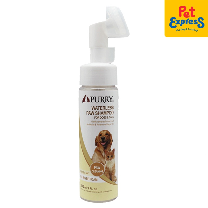 Purry Waterless Cleaner with Brush Paw Shampoo 200ml