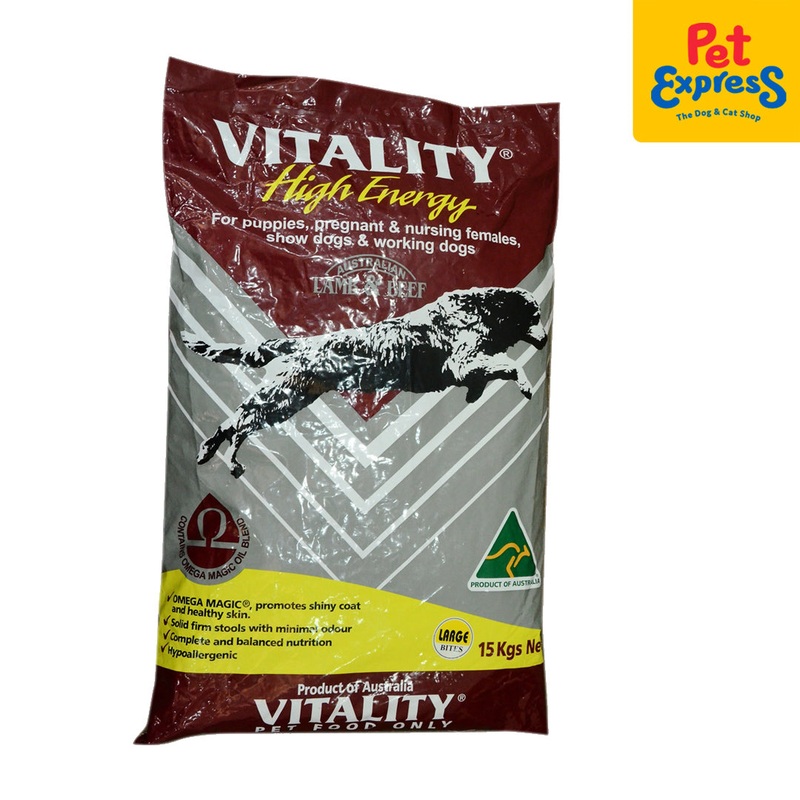 Vitality High Energy Large Breed Dry Dog Food 15kg