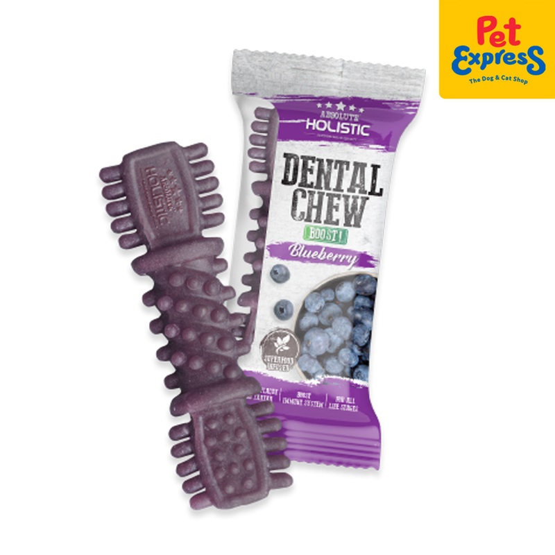Absolute Holistic Dental Chew Blueberry Dog Treats 25g
