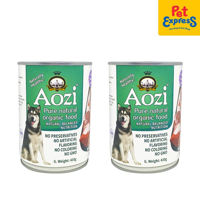 Aozi Lamb and Liver Wet Dog Food 430g (2 cans)