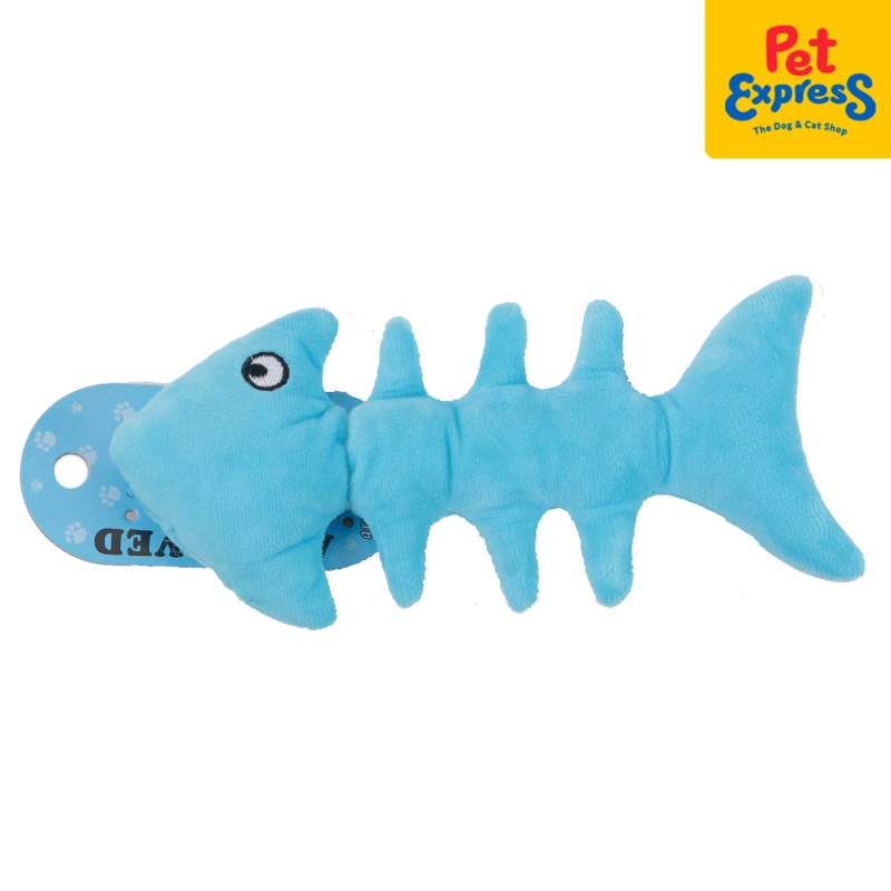 Approved Plush Fish Bone Dog Toy