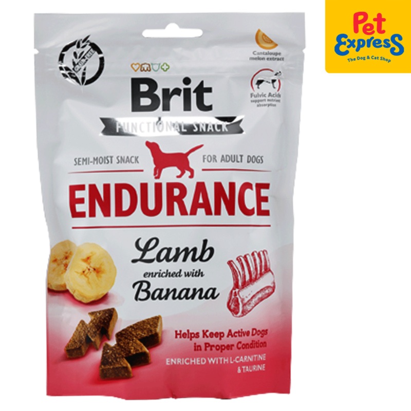 Brit Functional Snack Adult Endurance Lamb Dog Treats 150g