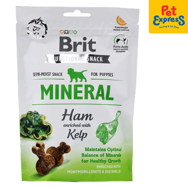 Brit Functional Snack Puppies Mineral Ham Dog Treats 150g