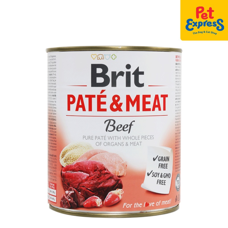 Brit Pate and Meat Beef Wet Dog Food 800g