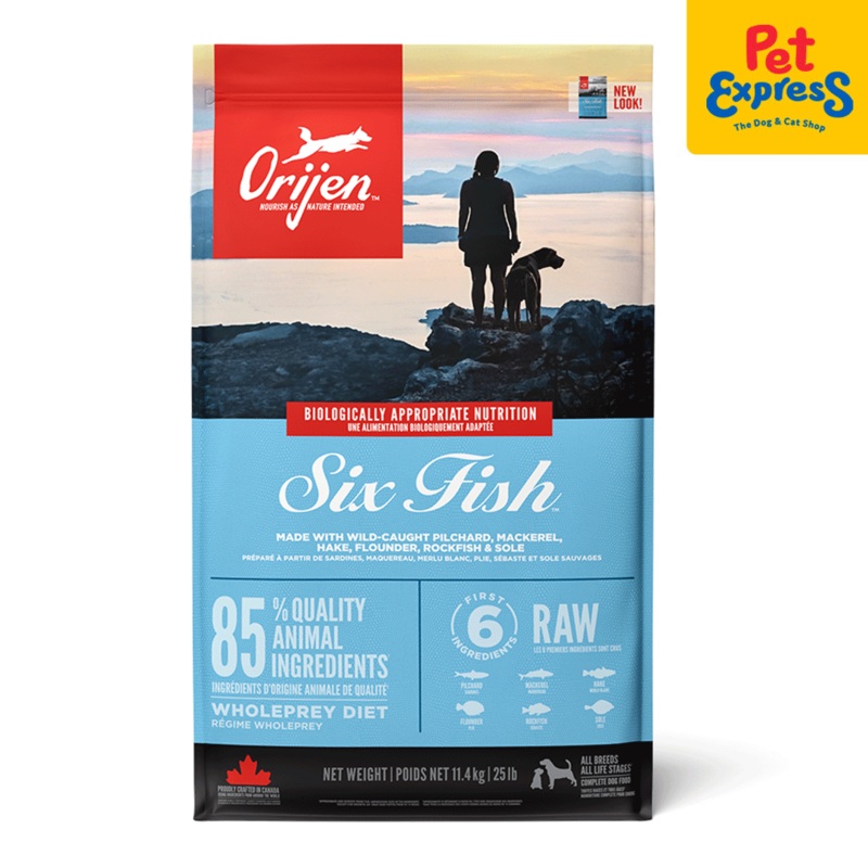 Orijen Six Fish Dry Dog Food 11.4kg