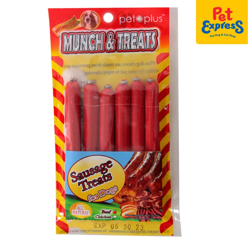 Pet Plus Munch and Treats Sausage Beef Dog Treats