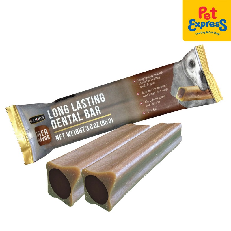 Goodies Long Lasting Dental Bar Liver Dog Treats 85g