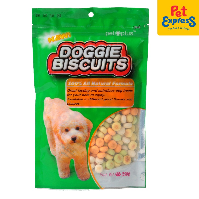 Pet Plus Doggie Biscuits Round Shape Dog Treats 250g