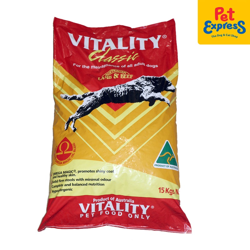 Vitality Classic Lamb and Beef Dry Dog Food 15kg